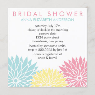Invitación Ducha nupcial floral fresca