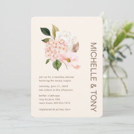 Invitación Ducha nupcial floral moderna ducha de matrimonio