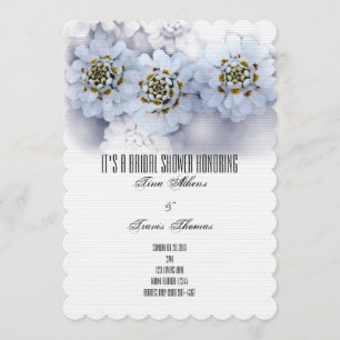 Invitación Ducha nupcial flores Fiesta amigos familiares