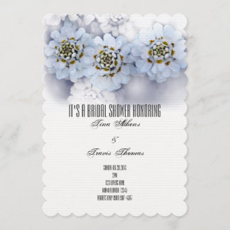 Invitación Ducha nupcial flores Fiesta amigos familiares