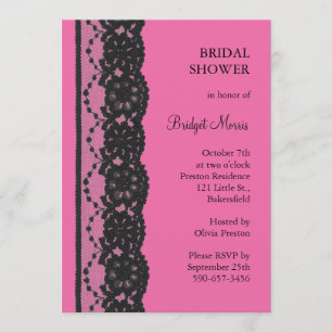 Invitación Ducha nupcial (fuchsia)