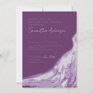 Invitación Ducha nupcial invitan a traje de novia con berenje