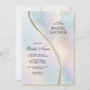Invitación Ducha nupcial irlandesa abstracta moderna