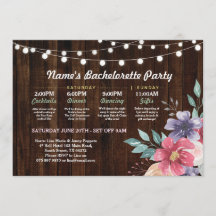 Ducha nupcial Itineraria Flor rosa Rústica Luces