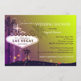 Invitación Ducha nupcial Luxe Las Vegas Strip