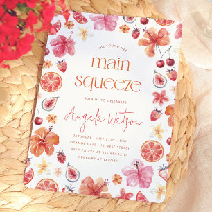Invitación Ducha Nupcial Main Squeeze Citrus