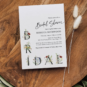 Invitación Ducha nupcial minimalista