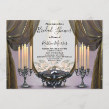 Ducha nupcial mística de oro nocturno