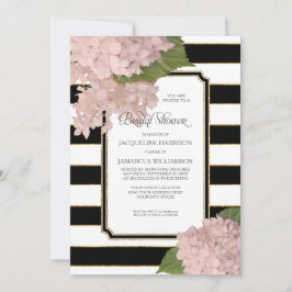 Invitación Ducha nupcial moderna con clase del Hydrangea