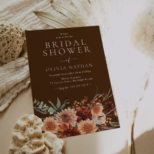 Invitación Ducha nupcial moderna y rusa