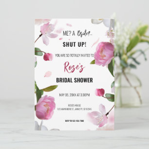 Invitación Ducha nupcial multifloral