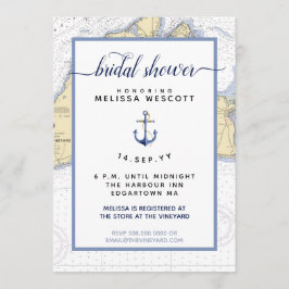Invitación Ducha nupcial náutica | Viñedo de Martha