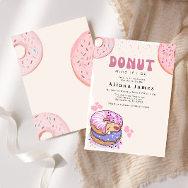 Invitación Ducha nupcial no importa si hago un donut rosado
