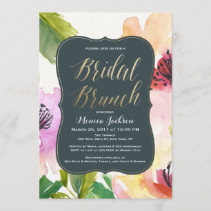 Invitación Ducha nupcial nupcial del brunch el   de las
