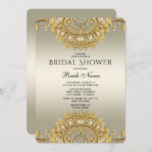 Ducha nupcial Ornate Gold