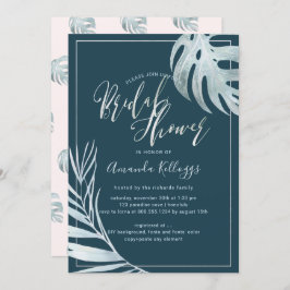 Invitación Ducha nupcial PixDezines Palms+Platinum