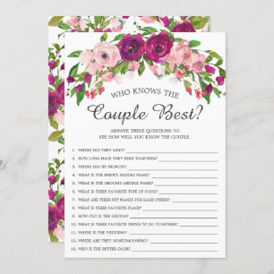 Invitación Ducha nupcial que conoce al mejor juego de la pare