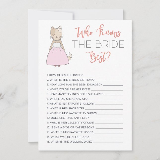 Invitación Ducha nupcial que conoce la mejor carta de juego p (Anverso)