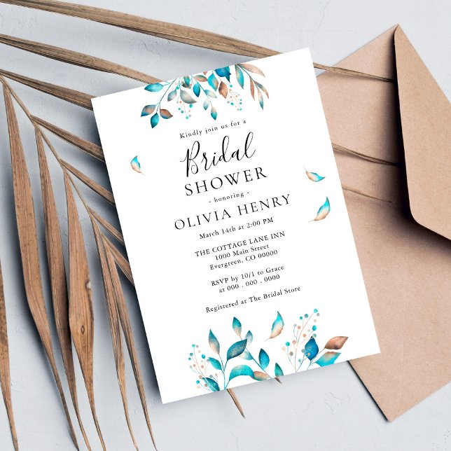 Invitación Ducha nupcial rusa moderna de la marina (Subido por el creador)