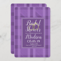 Ducha nupcial Rústica Violeta Jugada Anillos de Re