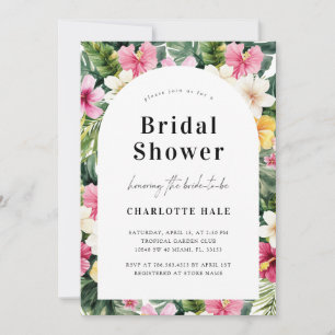 Invitación Ducha nupcial tropical floral