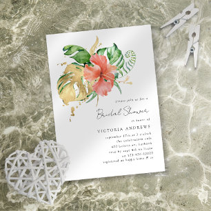 Invitación Ducha nupcial tropical floral