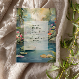 Invitación Ducha nupcial tropical floral