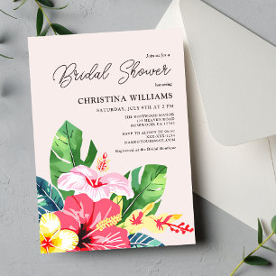 Invitación Ducha nupcial tropical floral