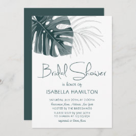 Invitación Ducha nupcial tropical floral