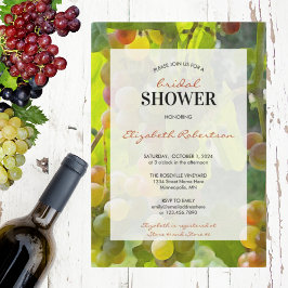 Invitación Ducha nupcial Vineyard