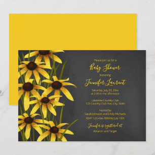 Invitación Ducha para bebé de Black Eyed Susan