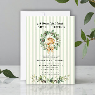 Invitación Ducha para bebé de género neutral todo en uno