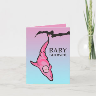 Invitación ducha para bebés (delfín coco)