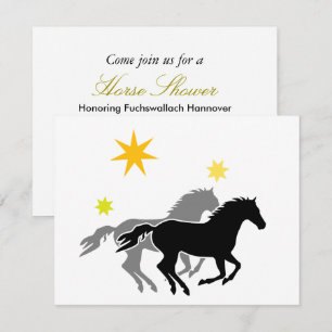 Invitación Ducha para caballos