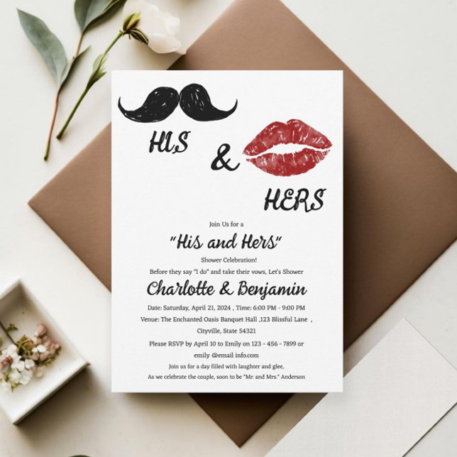 Invitación Ducha para él y ella pareja (Subido por el creador)