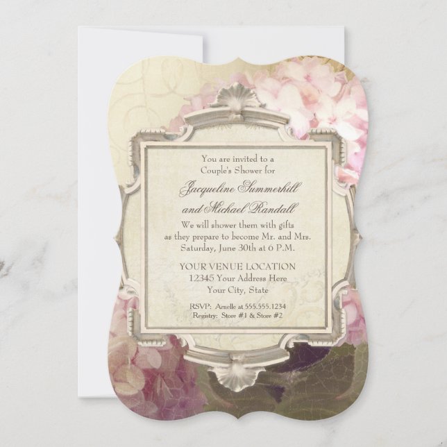 Invitación Ducha parisiense de los pares del señorío del (Anverso)