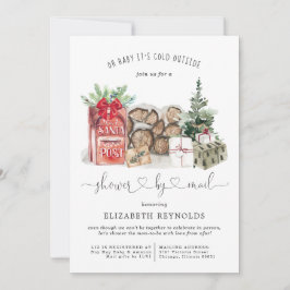 Invitación Ducha por correo | Baby Shower Navidades de invier
