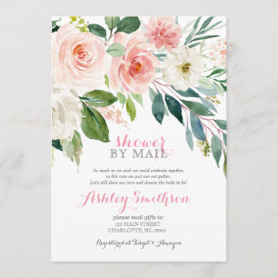 Invitación Ducha por correo con ducha de novia Virtual Shower