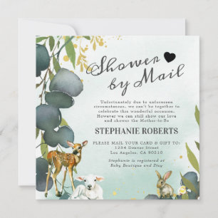 Invitación Ducha Por Correo   Ducha de Bebé de Animales del B