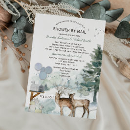 Invitación Ducha por correo Forest Boy Country Deer Baby Show