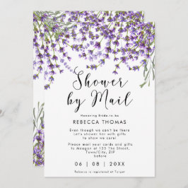 Invitación ducha por correo lavender ducha de novia
