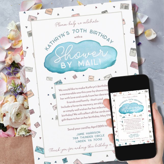 Invitación Ducha por correo Rain Cloud Card Shower (Subido por el creador)