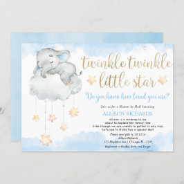 Invitación Ducha por correo Twinkle twinkle pequeña estrella