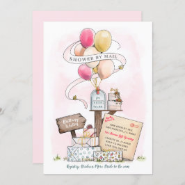 Invitación Ducha Por Correo Virtual Brillante Shower Buzón