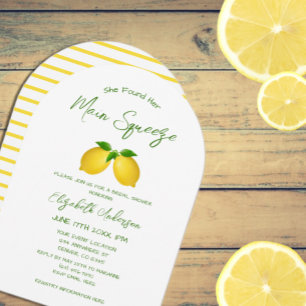 Invitación Ducha principal de brigada con limón