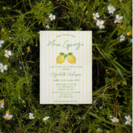 Invitación Ducha principal de brigada con limón