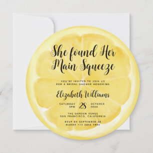 Invitación Ducha principal de brigada con limón