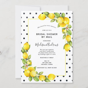 Invitación Ducha principal de la brigada con limón congelado 