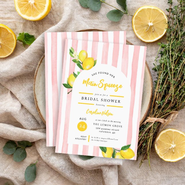 Invitación Ducha principal de limón de verano de esquisto (Subido por el creador)