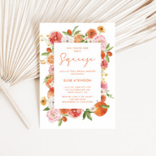 Invitación Ducha principal de novia floral